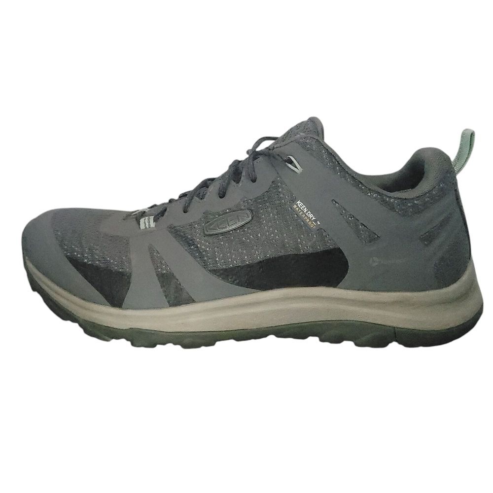 Keen Terradora II Waterproof Hiking Womens Shoe 10.5 Steel Grey Ocean Wave